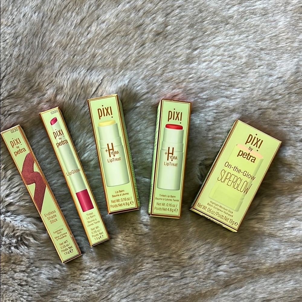 Pixi Lip Treat Glow cheek super glow & endless shadow stick bundle